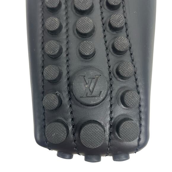 Louis Vuitton Gloria Leather Flat Loafers Blue LV Pop Monogram Size 40 - Picture 11 of 13